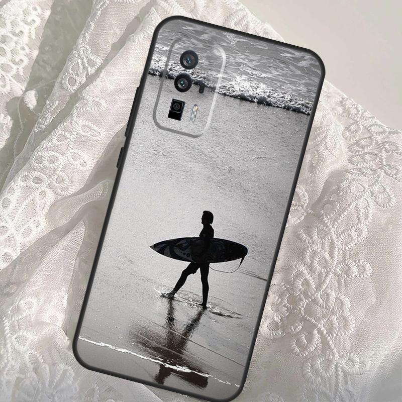 Surfer Surf Hang Loose Shaka Case For Xiaomi 14T 11T 12T 13T Pro 13 14 Ultra POCO X6 Pro M6 X3 X5 M5s F3 F5 F6 Cover