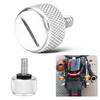 Harley Seat Bolt-Qiilu Seat Protective Mounting Mount Bolt Screw Cap for Harley Davidson 1996 & Late (Silver)
