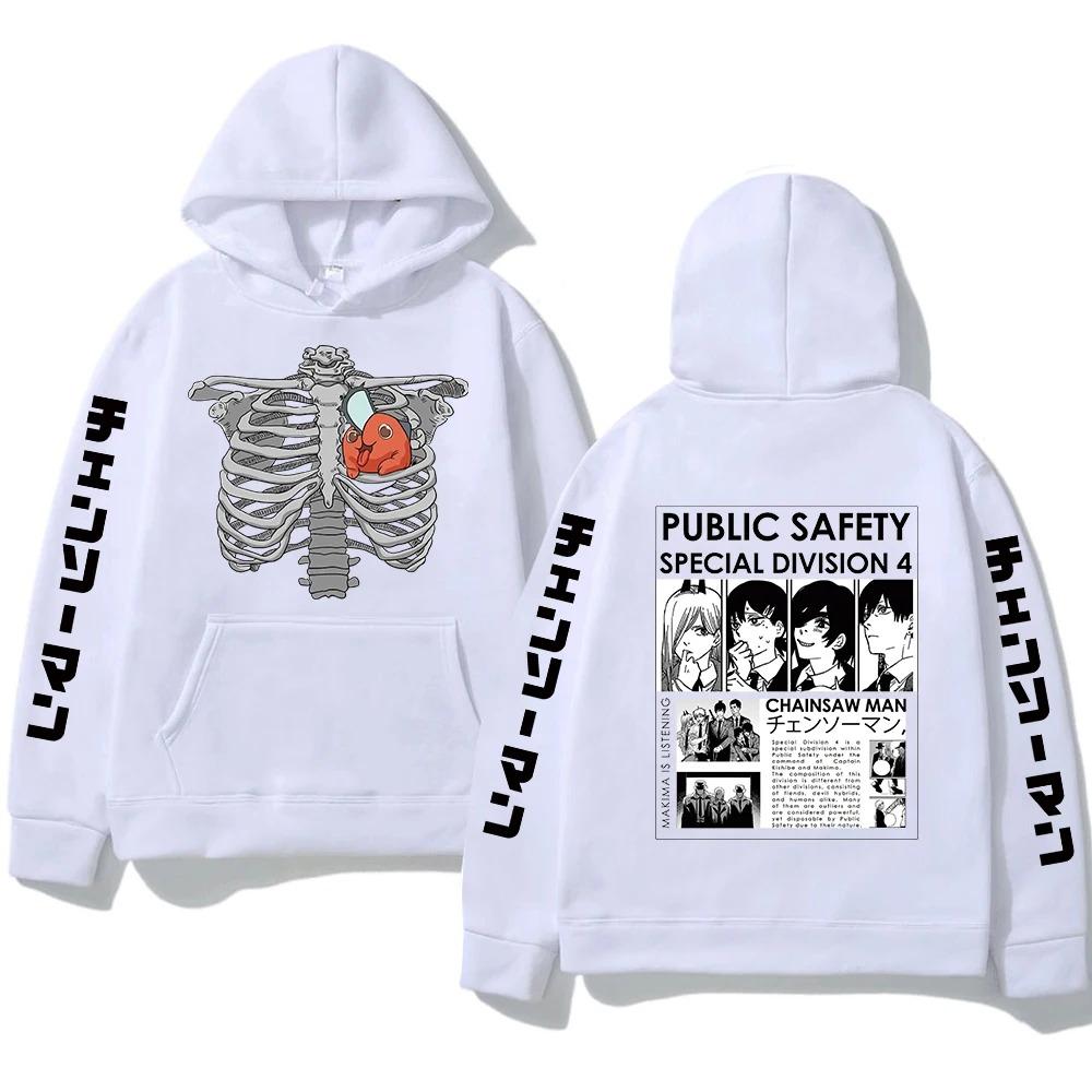 Autumn Winter Hoodies Men Women Chainsaw Man Hooded Hombre Y2k Oversized Streetwear Unisex Hip Hop Pullover Tracksuit Female Male Clothing