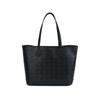 MCM Liz Visetos Top Leather Handle Logo Brass Nameplate Detachable Visetos Classic Pattern Clutch Bag Women Clutch Bag Black MWPGSLR02BK001
