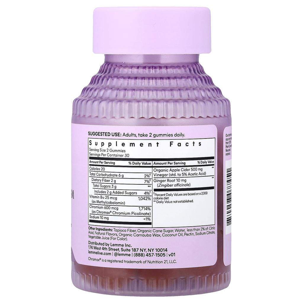 Lemme, Tone, Daily Metabolism Gummies, Watermelon Apple, 60 Gummies