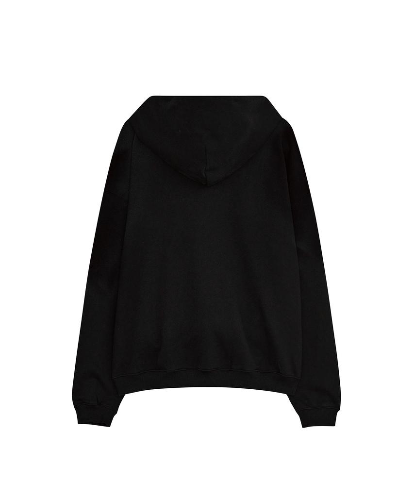 Defgarments Painting Brushed Hood Zip Up [Black]