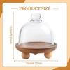 Cake Stand with Cover, Wooden Kitchen Tray, Serving Platter, Dessert Cheese