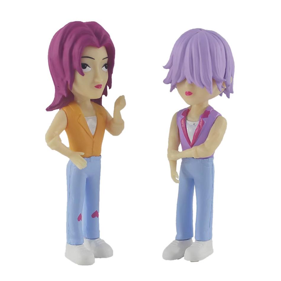 New  K-pop Demon Hunters 6pcs/set with box Action Figure Set Derpy Rumi Mira Zoey Cute Dolls Collectible Figurines Fans Gift