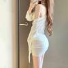 Bikini Swimsuit Women's Four-piece White Sexy Holiday Split Swimwear