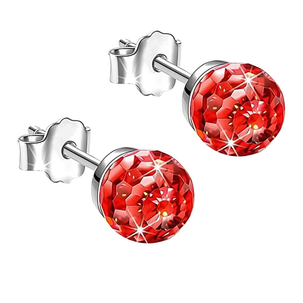 6MM Crystal Ball Zircon Earrings
