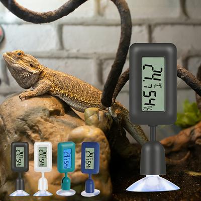 Reptile Thermometer Digital Aquarium Hygro-Therm 360 Degree Rotation Thermometer Humidity Gauge Reptier Accessoires