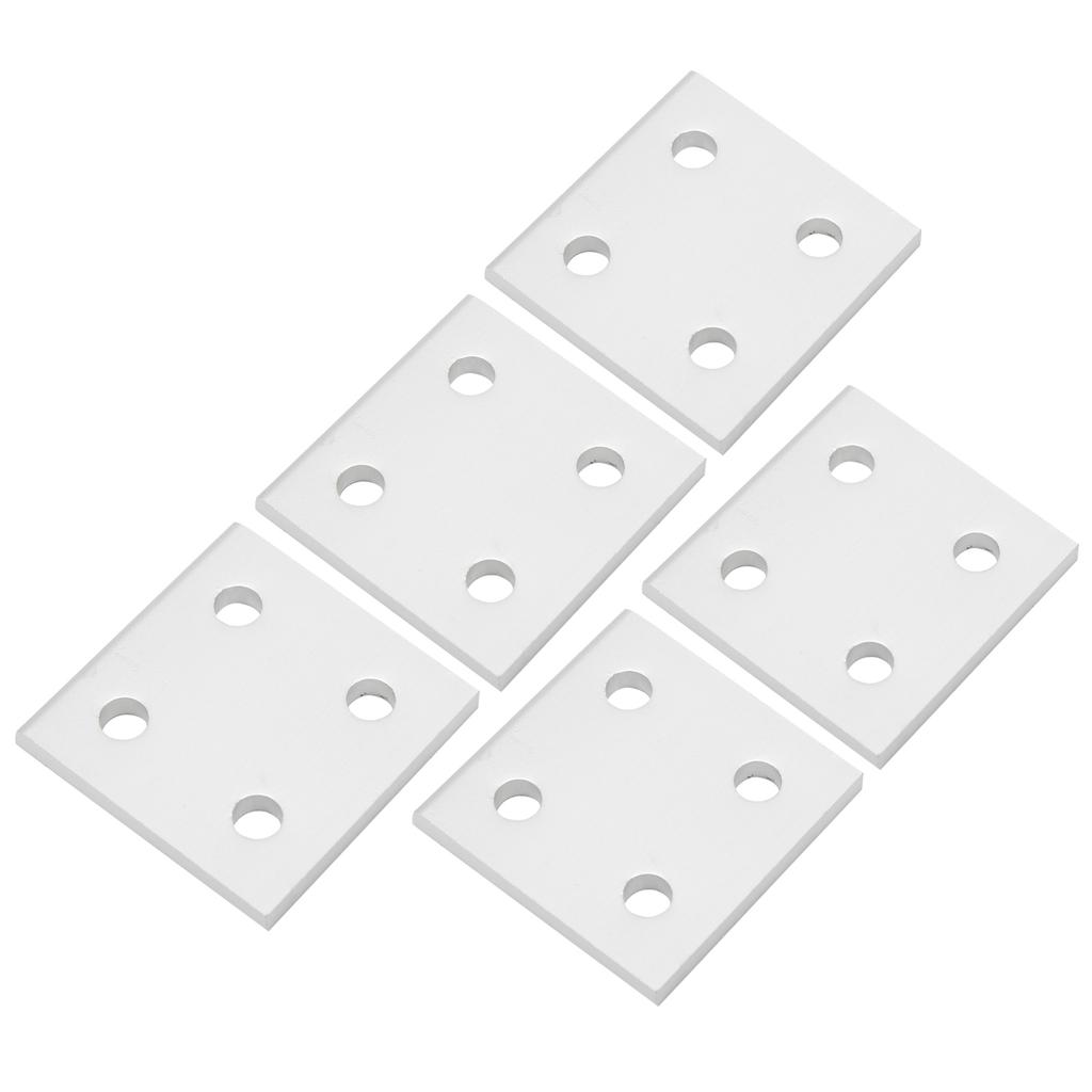 5Pcs 4‑Hole Vertical Connecting Plate for Aluminium Extrusion Profile Joining Board2040