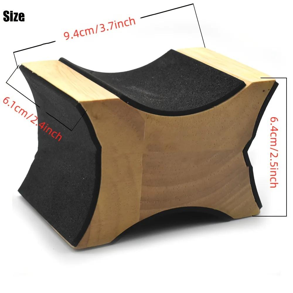 1PC Professional Guitar Neck Support Pillow | 2-Level Height For Luthier/Violin/Ukulele Repair | Wood Workbench Tool