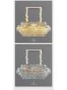 Postmodern Retro Wave Crystal Chandelier for Living Room, Bedroom, or Dining Light - Eye Protection & Atmospheric Design