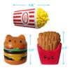 PU Simulation Hamburger Fries Squishy Slow Rising Charms Kid Hand Decorative Gift Fun Stress Relief