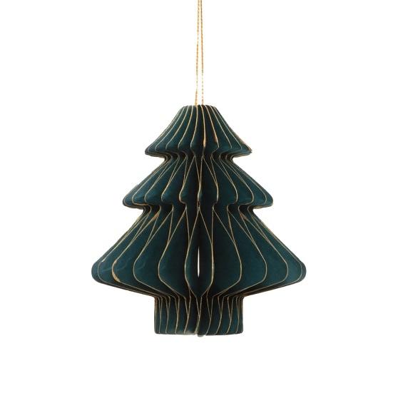 Christmas Paper Honeycomb Ornaments for Tree 3D Paper Honeycomb Lantern with Glitter Edge for Vintage Neutral Christmas Party Home Decor