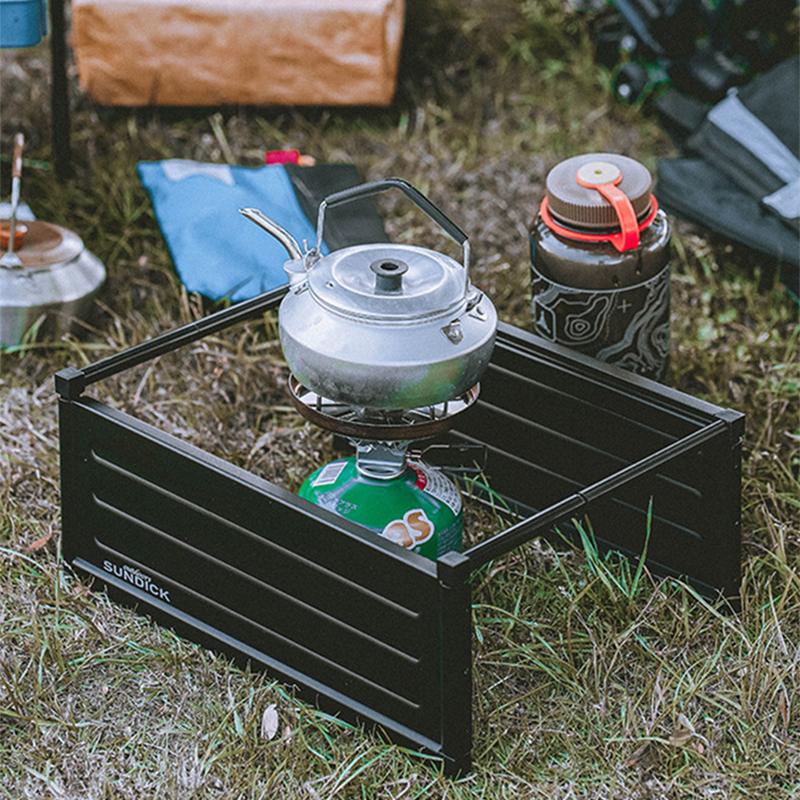 Portable Folding Picnic Table Lightweight Aluminum Alloy Camping Table with Carrying Bag Outdoor Beach Desk