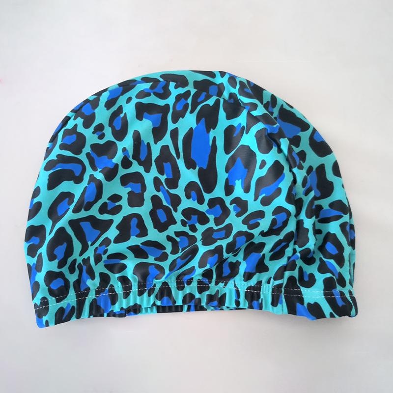 Sommer Damen Badekappe mit Druck Weiblich Nicht Würgend Kopf Hochelastisch Bequem Badekappe Erwachsener Sportkappe