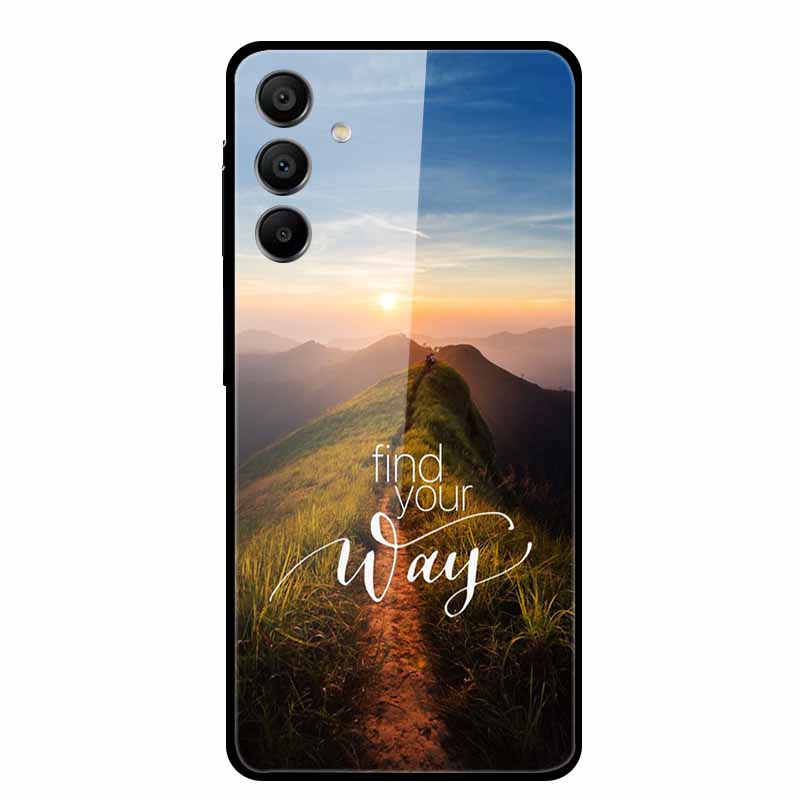 Tempered Glass Case for Samsung Galaxy A16 5G Back Cover Hard Case for SamsungA16 Phone Case Fundas Cool Protective Cute Bumper
