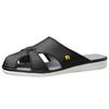 Midori Anzen Elepass Work Lightweight and Light Size LL Anti-Static Shoes, Sandals, Breathable, PS01, Small, Black,