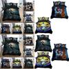 Custom Digital Print 90gsm Nordic Style Three Piece Bedding Set With Pillow Cases And Duvet Cover