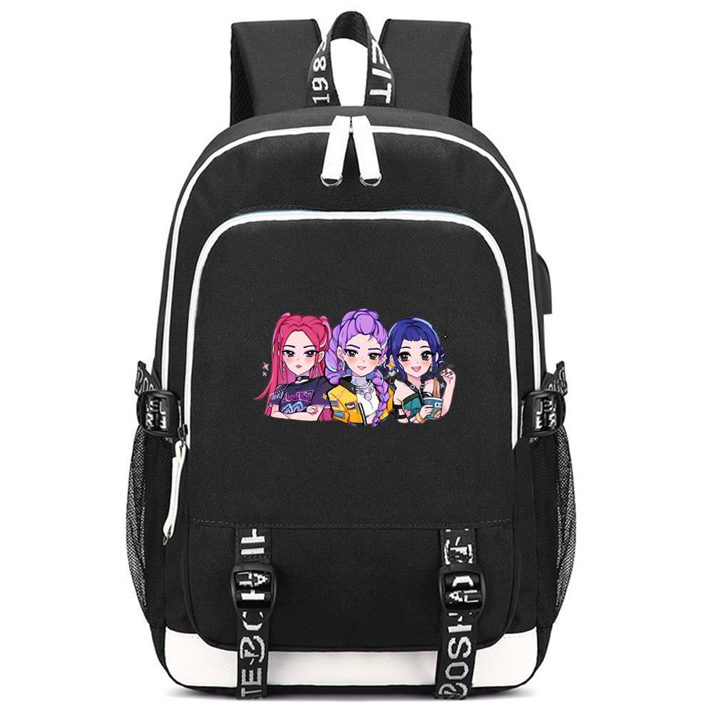 Anime K-Pop Demon Hunters Printed Large Capacity Backpack for Teenger Student Girl Boy Schoolbag Bookbag Kid Gift Women Waterproof Travel Bag