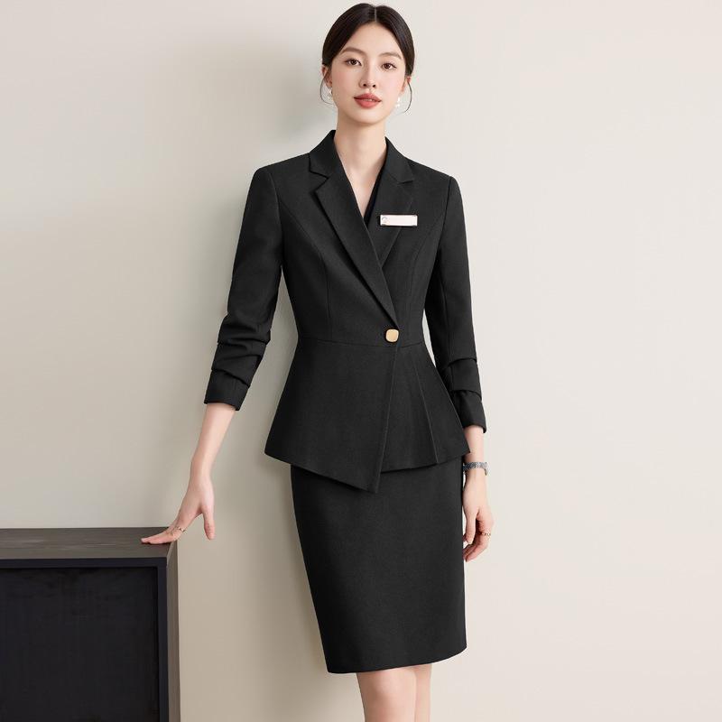 Damen Professionelles Anzugset - Neue Herbst 2025 Formelle Kleidung für Juweliergeschäft, Schönheitssalon und Hotelrezeption