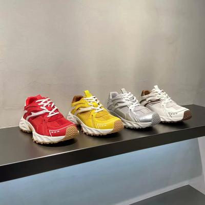 Thick-soled Non-slip Women's Summer New Fashion Versatile Sports and Leisure Mesh Lace-up White Shoes