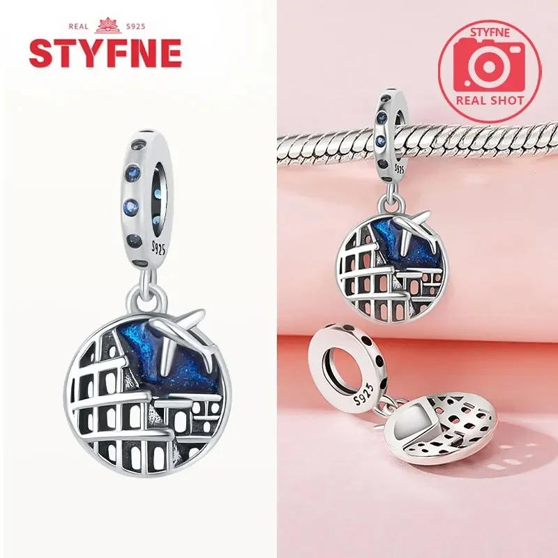 Coppercolorful Travel Luggage Charms Plane Beads Fitoriginal Bracelets Diy Fine Jewelry For Women Gifts