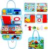 Dressing Early Education Board Children's Learning Felt Busy Board Multifunctional Children's Fun Learning Board Happy Toys