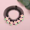 Girls Invisible Broken Hair Clip Flower Hairpin Black Acrylic Curve Needle Hair Comb Headwear for Girls Styling Hair Accessories