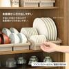 Richell TOTONO Dish Stand R Regular Brown, a Stylish and Simple Dish Storage Case for Kitchen Storage. Made In Japan, Dishwasher Safe, with Handles, E