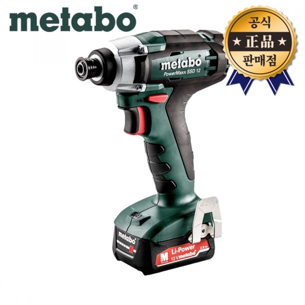 

Ударный драйвер Metabo PowerMaxx SSD 12 2.0Ahx2 12V