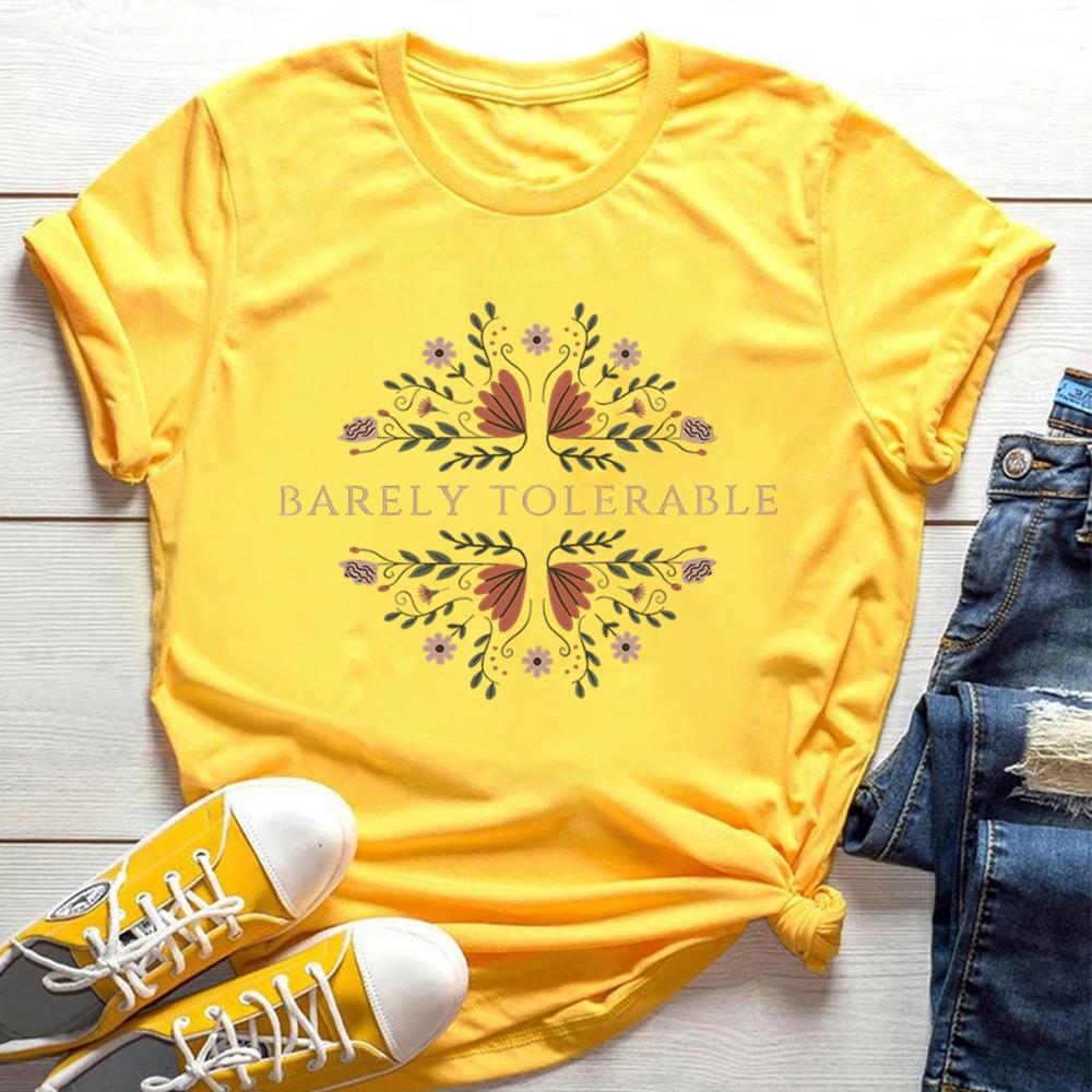 Barely Tolerable Pride and Prejudice T Shirt Jane Austen Shirt Bookish Tshirt Book Lover Shirt Unisex Short Sleeves Tops
