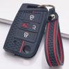 Anti Slip Car Key Protector for Skoda Octavia A7 Seat Leon 3 Ibiza Arona Ateca with Keychain Honeycomb Texture Anti Scratch Car Remote Key Sleeve