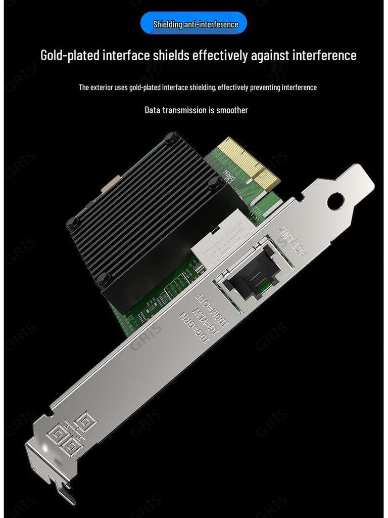 Realtek RTL8127 10 Gigabit PCI-E Network Card for Desktop Computer with RJ45