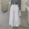 2025 Spring/Summer Bohemian Crochet Lace A-Line Long Skirt
