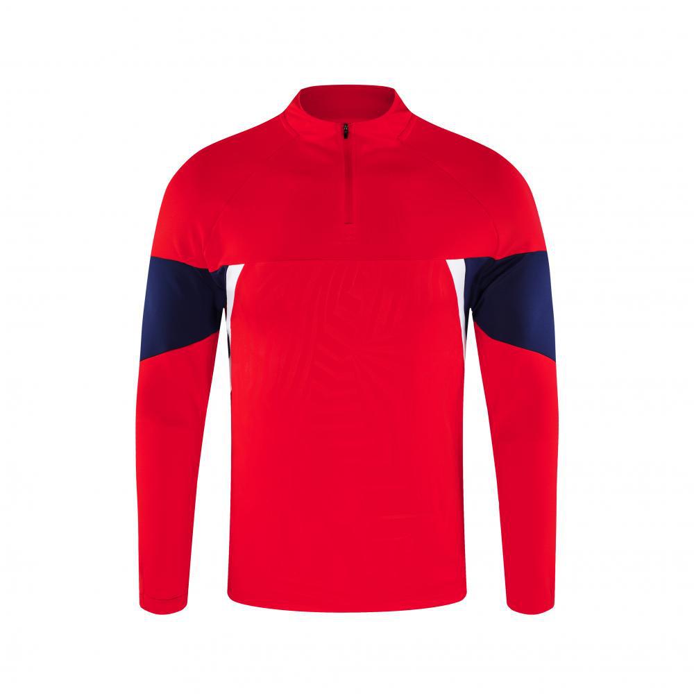 Autumn Winter College Student Football Training Set: Half-Zip Long-Sleeve Jersey & Children's Competition Team Uniform