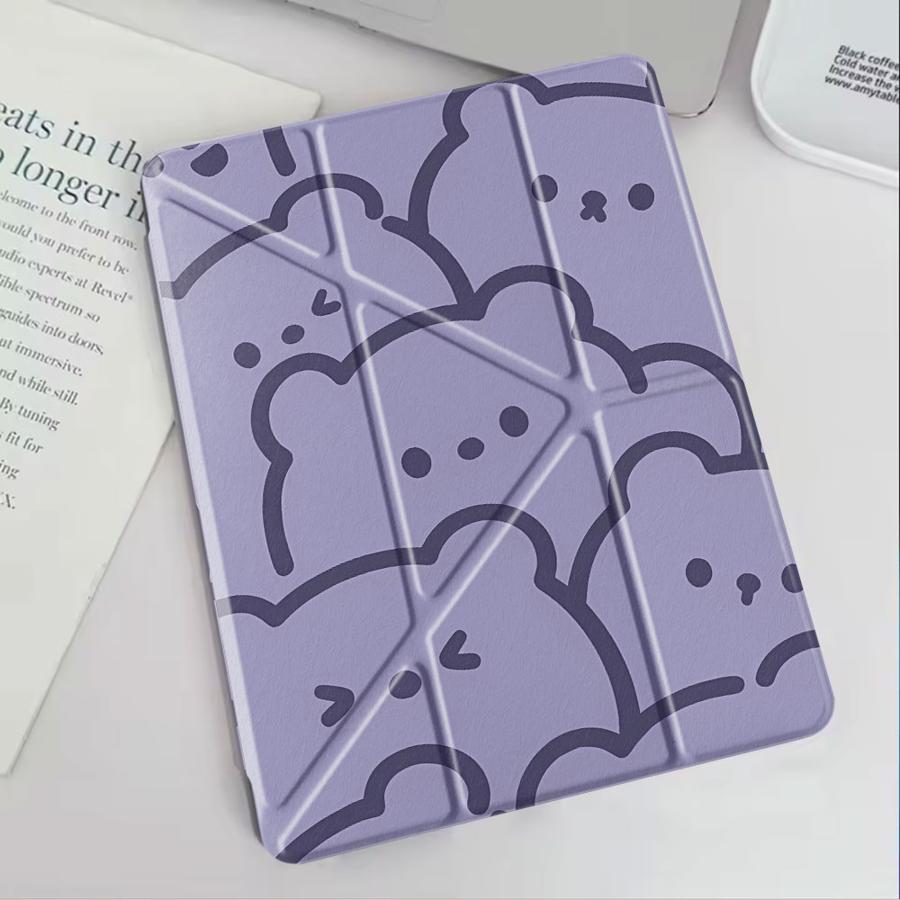 Line Expression Holder Cover Tablet Case For iPad Mini 6 7 Air 4 5 M3 M2 1 2 M4 11inch Pro 11th 10th 9th 8th 7th 12.9inch Pro