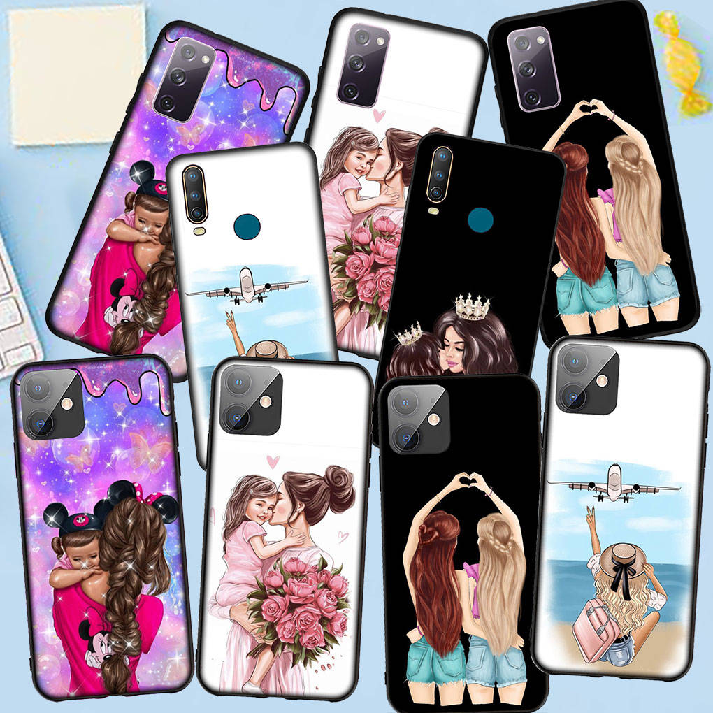 Phone Case for Samsung Galaxy S25 S24 S23 iPhone 16 15 Xiaomi Redmi Note 14 13 12 16E 11 Pro Max OPPO Moto Huawei Boy Woman Baby Girl Mom Family Cover