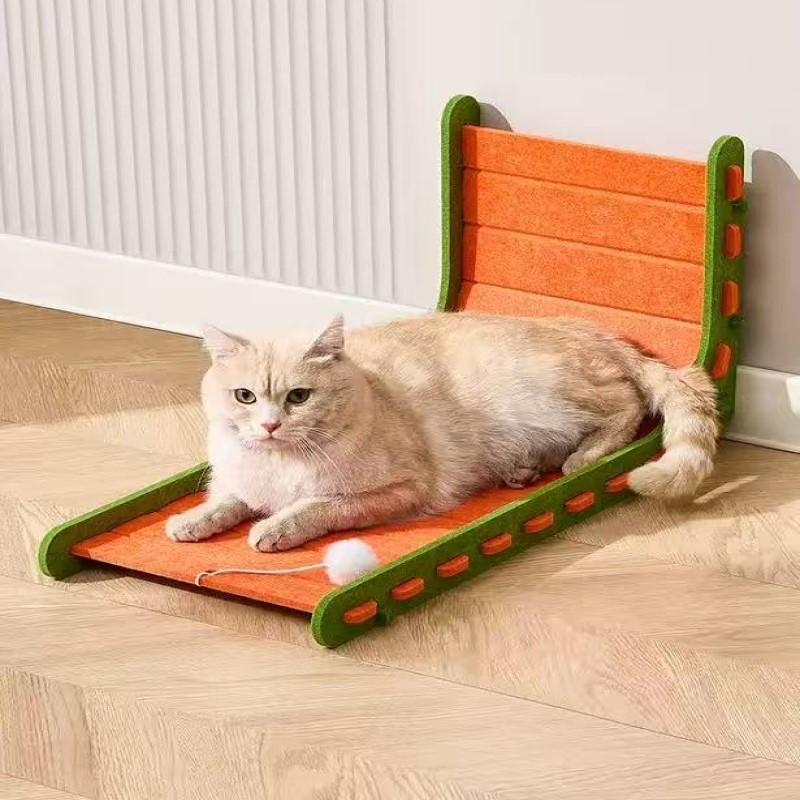 Cat Scratching Board L-shaped Detachable Felt Cat Sofa Wear Resistant and Scratch Resistant Grinding Claw Toy Cat Bed