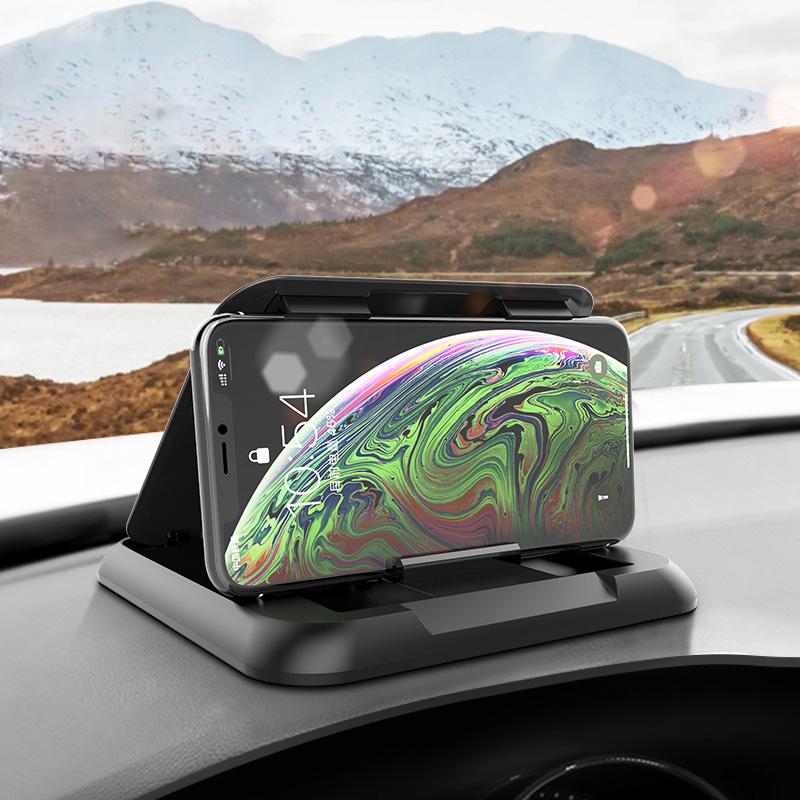 Universal Car Phone Holder Car Dashboard Anti-Slip Silicone Phone Holder Adjustable Smartphone Support