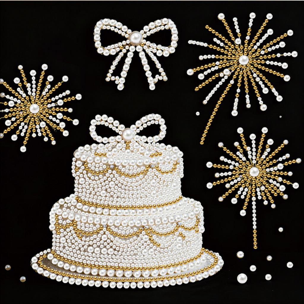 DIY Pearl Diamond Painting Gem Art for Home Wall Decor Diamond Dots Paintings Picture Arts Craft 25x25cm With Frame