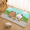 Kwai Anime Yier Bubu Floor Mat Floor Mat Soft Flannel Non-Slip Door  Rug for Living Room