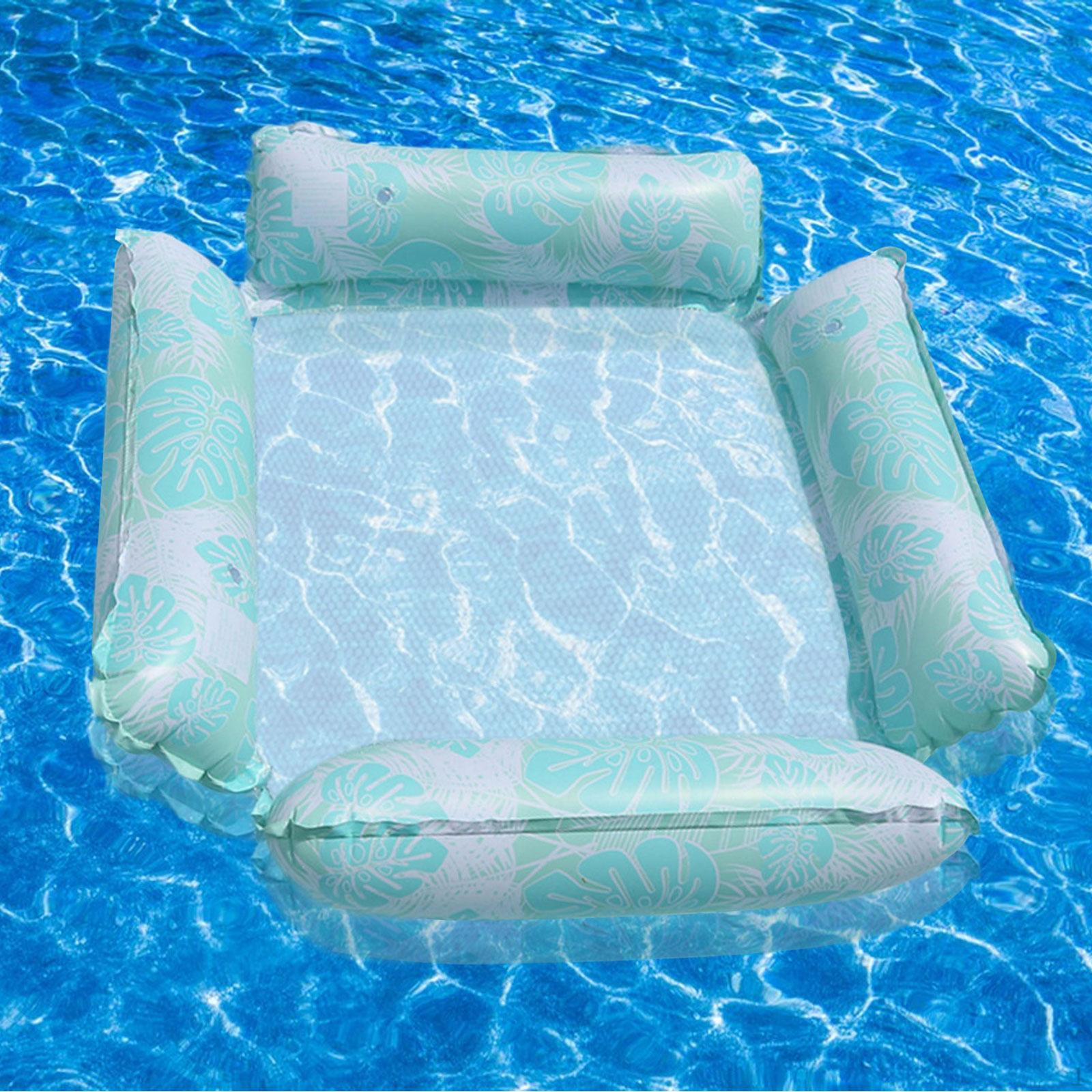 

Inflatable Pool Float Buoyant Chair Portable Summer Gift Bed Hammock зелений