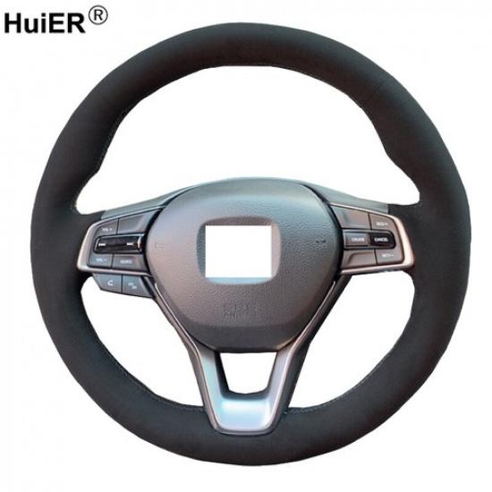 DIY Suede Car Steering Wheel Cover For Honda Accord 10 2018- ight -20