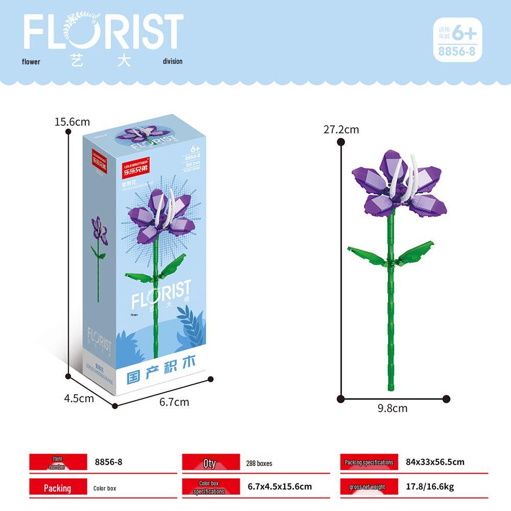 Desktop Flower Building Blocks: Educational Toy for Kids - Creative Gift for Girls