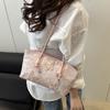 Y2k Butterfly Tote Bag Commute Pu Leather Handbag Luxury Shoulder Bag  Female