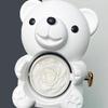 New Rotating Hugging Bear Rose Jewelry Box Eternal Flower Gift Box for Girl Mother's Day Valentine's Day Christmas Gift