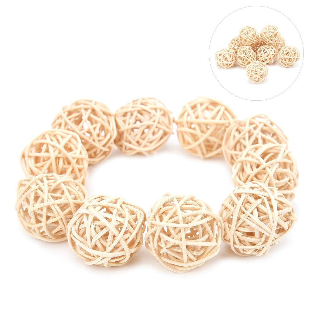 Sepak Takraw Spielzeug, natürliche Farbe, Rattan, sicheres und harmloses Papageien-Kleintier-Kauspielzeug für Papageien