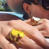 New Fashion Dripping Oil Frog Drip Oil Ring Geometric Jewelry Accessories Painting Ring Minority Design Korean Style Enamel Ring