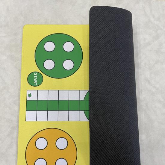 1 Set 4 Players Flying Chess Game with 35CM Rubber Chessboard 16