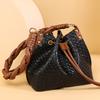 Women's Leather PU Shoulder Bag Bucket Crossbody Bag for Girls Office Bag Large Capacity Luxury Fashion