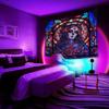 Blacklight Tapestry Wall Hanging Decor Bedroom Blanket Psychedelic Bedspread